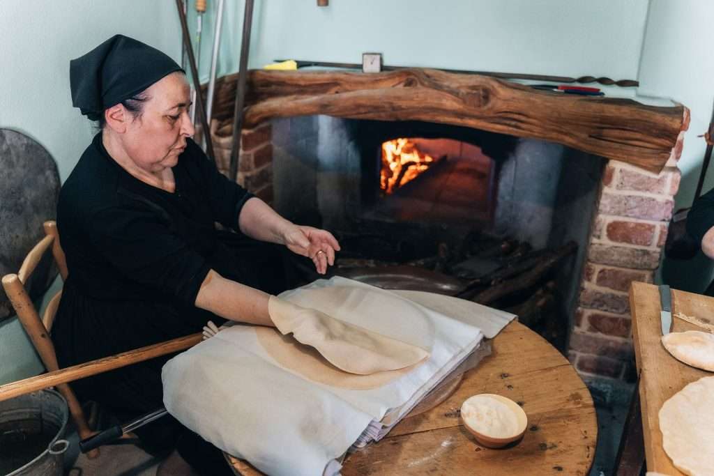 cottura del pane carasau