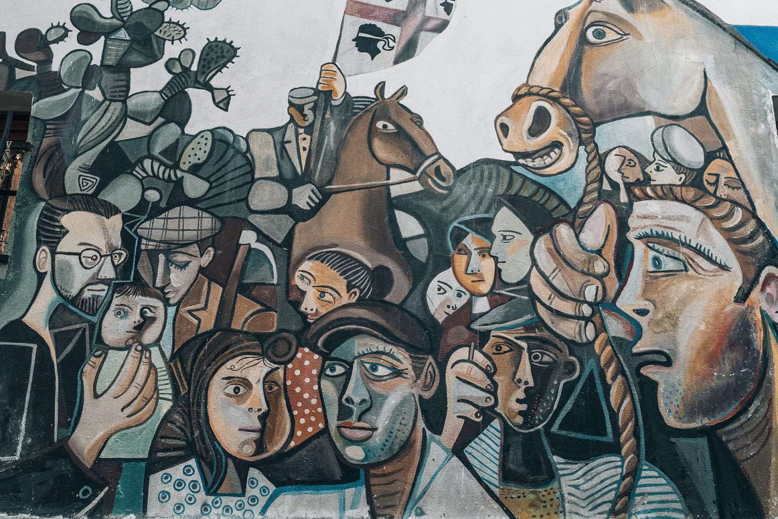 volti dai murales di orgosolo